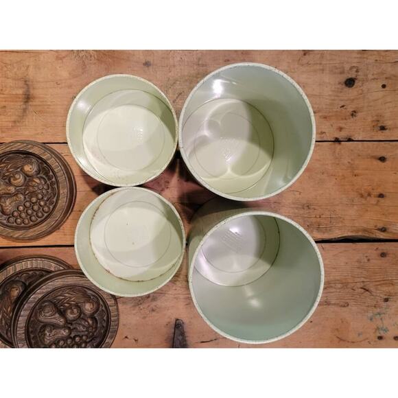 Cottagecore Canister Set, Cheinco Housewares, Fruit Decor Metal & Plastic Covers - Picture 8 of 8